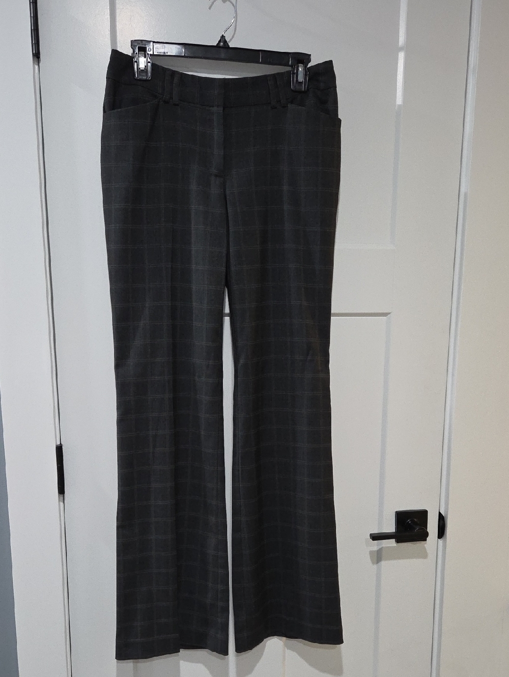 Liz Claiborne Axcess Charcoal Plaid Dress Pants